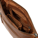 Sac à main en cuir Faro Chesterfield Cognac