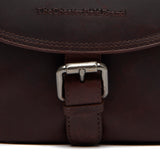 Petite besace en cuir Chesterfield-Lucian Marron
