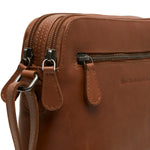 Sac à main avec bandoulière en cuir Nebraska Chesterfield Cognac