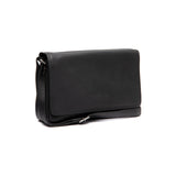 Besace à rabat en cuir Chesterfield-Laverton Noir