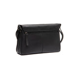 Besace à rabat en cuir Chesterfield-Laverton Noir
