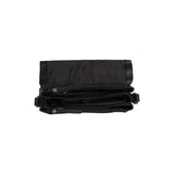 Besace à rabat en cuir Chesterfield-Laverton Noir