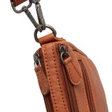 Sac à main en cuir Chesterfield-Irving Cognac