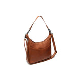 Sac à main en cuir Chesterfield-Olvia Cognac