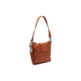 Sac à main en cuir Chesterfield-Calora Cognac