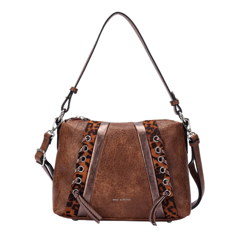 Sac à main bandoulière Mac Alyster Caractère Marron