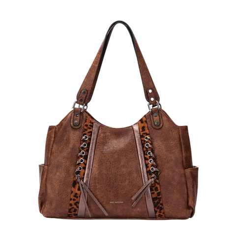 Sac shopping Mac Alyster Caractère Marron