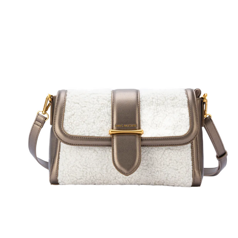 Sac à main bandoulière Mac Alyster Frisson Mordoré