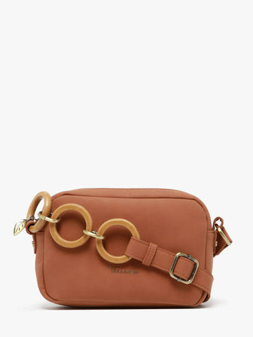Sac à main bandoulière Héliconia Woomen coloris Marron
