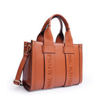 Petit sac shopping Basic Clover Cognac