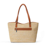 Sac shopping en paille Saint Malo Cognac