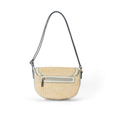 Sac à main à bandoulière en paille Venise Champagne