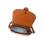Sac à main à bandoulière en paille Venise Cognac