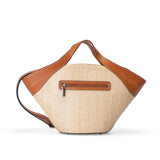 Sac à main en paille Biarritz Cognac