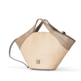 Sac à main en paille Biarritz Pralin