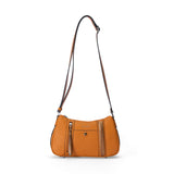 Sac à main trotteur Contraste Cognac