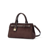 Sac à main Arty effet daim Marron Mac Alyster
