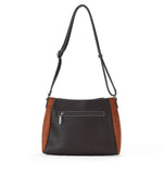 Sac à main en bandoulière Fauve effet daim Cognac Mac Alyster