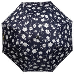 Parapluie Canne X-TRA Sec Isotoner Fleur Marine