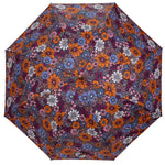 Parapluie Canne X-TRA Sec Isotoner Fleurs Seventies 09457