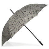 Parapluie canne X-TRA solide Isotoner Léopard kaki