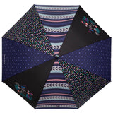 Parapluie Canne X-TRA Sec Isotoner Patchwork rayure 09457