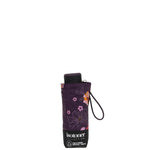 Parapluie Isotoner ultra slim Fleurs aubergine