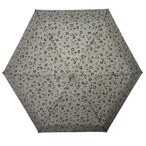 Parapluie Isotoner ultra slim Léopard kaki
