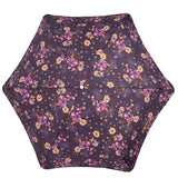Parapluie Alpha X-TRA Solide Isotoner Fleurs aubergine