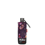 Parapluie Alpha X-TRA Solide Isotoner Fleurs aubergine