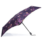 Parapluie Alpha X-TRA Solide Isotoner Fleurs aubergine