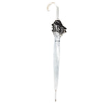 Transparent Bell Umbrella Isotoner 09496 Butterflies/Flowers