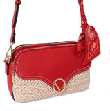 Sac à main multipockets Sade Lollipops Rouge