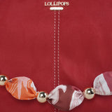 Sac à main multipoches Shirley Lollipops Rouge