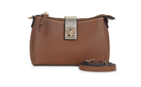 Petit sac à main avec bandoulière Soyan camel – Élégance et praticité