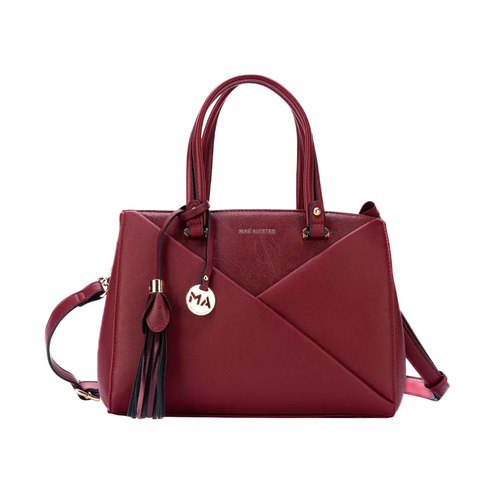 Sac à main Mac Alyster Partition Bordeaux