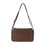 Sac à main en bandoulière effet velours Glysia Marron Mac Alyster