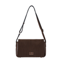 Sac à main en bandoulière effet velours Glysia Marron Mac Alyster