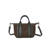 Petit sac à main Abrielle effet daim Olive Mac Alyster