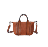 Petit sac à main Abrielle effet daim Marron Mac Alyster