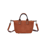 Petit sac à main Abrielle effet daim Marron Mac Alyster