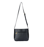 Sac à main trotteur en cuir Lanora Noir Mac Alyster