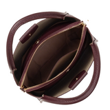 Sac à main en cuir Ida Bordeaux Lancaster