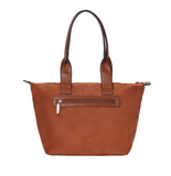 Sac à main shopping effet daim marron Abrielle Mac Alyster