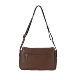 Sac à main en bandoulière effet velours Glysia Marron Mac Alyster