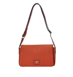 Sac à main en bandoulière effet velours Glysia Orange Mac Alyster