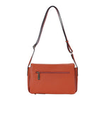 Sac à main en bandoulière effet velours Glysia Orange Mac Alyster