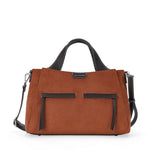 Sac à main Fauve effet daim Cognac Mac Alyster
