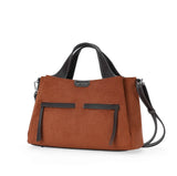 Sac à main Fauve effet daim Cognac Mac Alyster