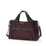 Sac à main Fauve effet daim Marron Mac Alyster